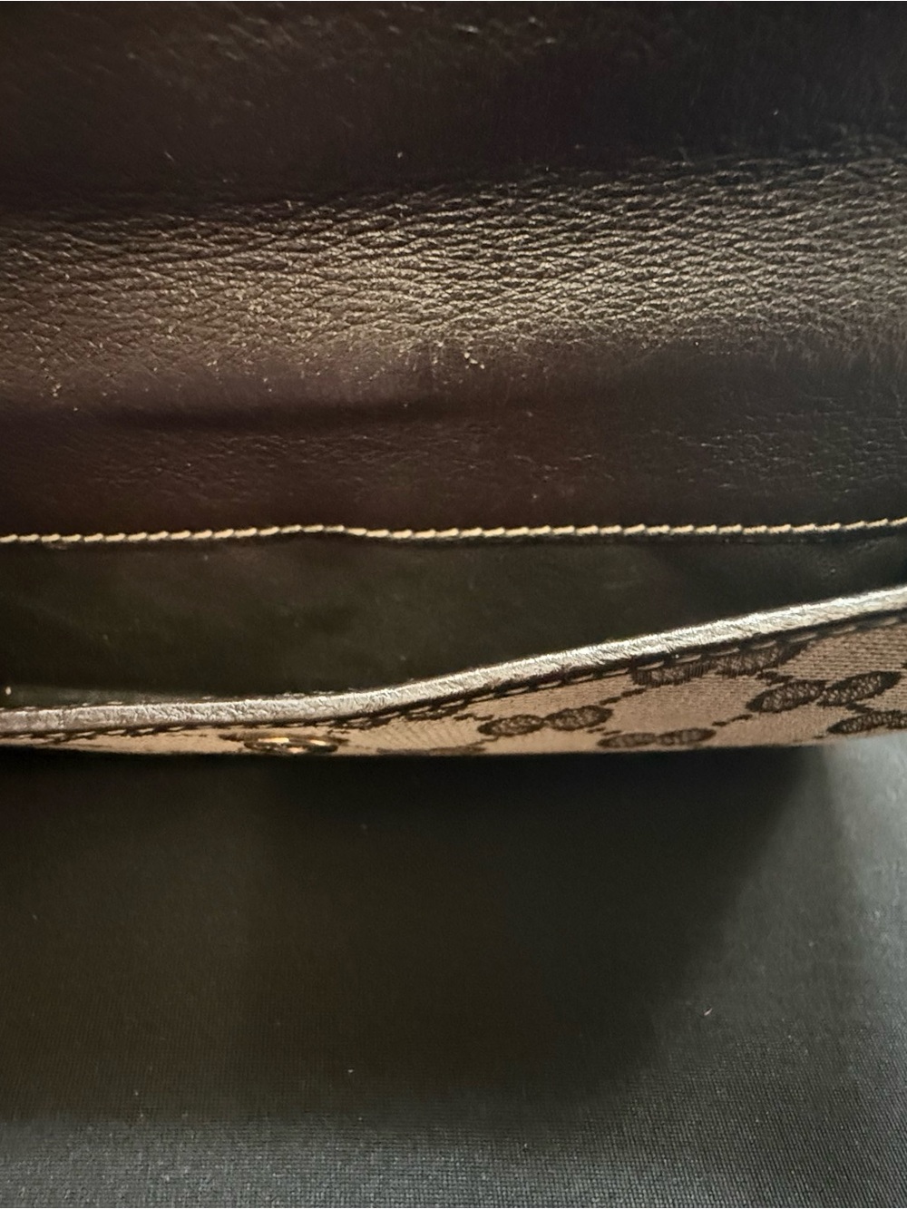 Gucci Brown and Beige GG Canvas Snap Wallet - Picture 11 of 11
